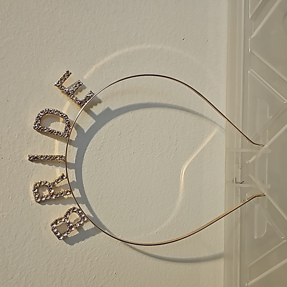 Gold Bride Headband - Perfect For Bachlorette Party!